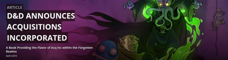 Wizards of the Coast Announces Acquisitions Incorporated for Dungeons & Dragons