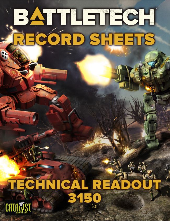Catalyst Game Labs Releases Over 1,300 Pages of BattleTech Record Sheets in Four New PDFs